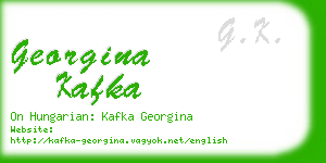 georgina kafka business card